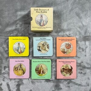 Little Treasury Of Peter Rabbit Lot Of 6 Board Books Beatrix Potter Corey Nash